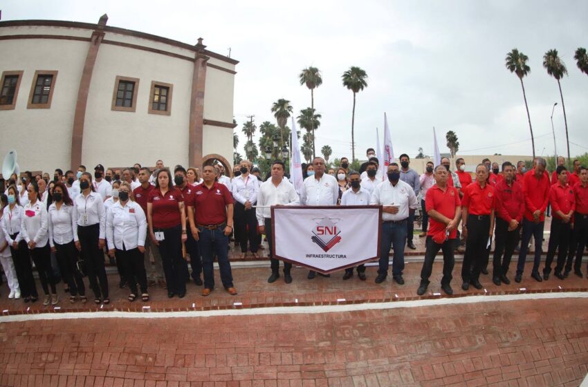  CONMEMORAN  DÍA DEL TRABAJO GOBIERNO MUNICIPAL Y   SINDICATOS