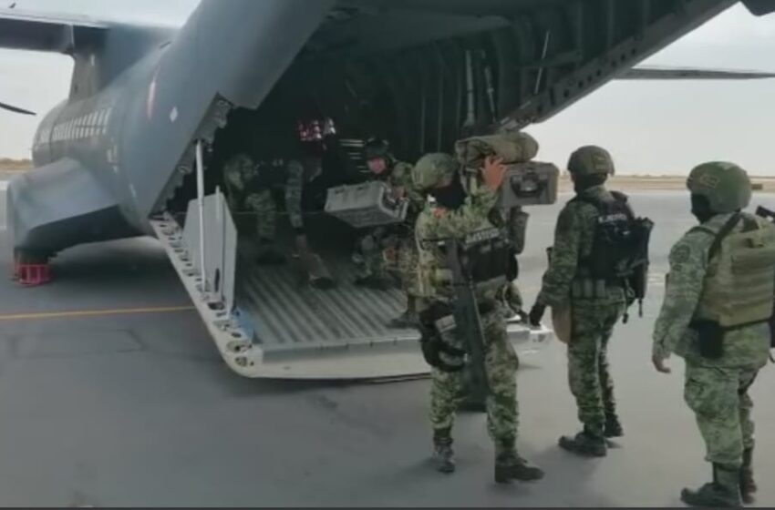  ARRIBAN UNIDADES DE FUERZAS ESPECIALES A NUEVO LAREDO, TAMAULIPAS.