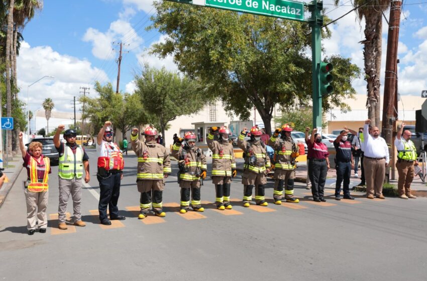  SE UNE NUEVO LAREDO A SIMULACRO NACIONAL PARA CONMEMORAR LA PROTECCIÓN CIVIL