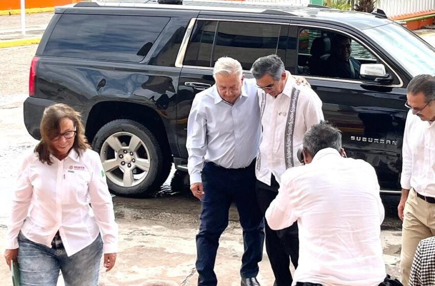  Américo tiene todo el respaldo; “regresaré con todo el gabinete para apoyarlo”: AMLO