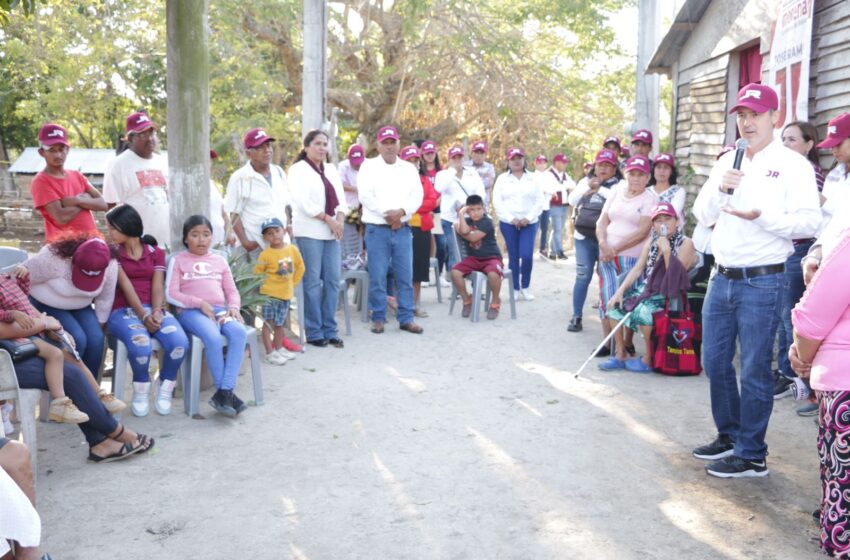 “JR” es el primer candidato en visitar “el último rincón de Tamaulipas”