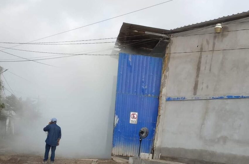  Nube tóxica en Altamira.