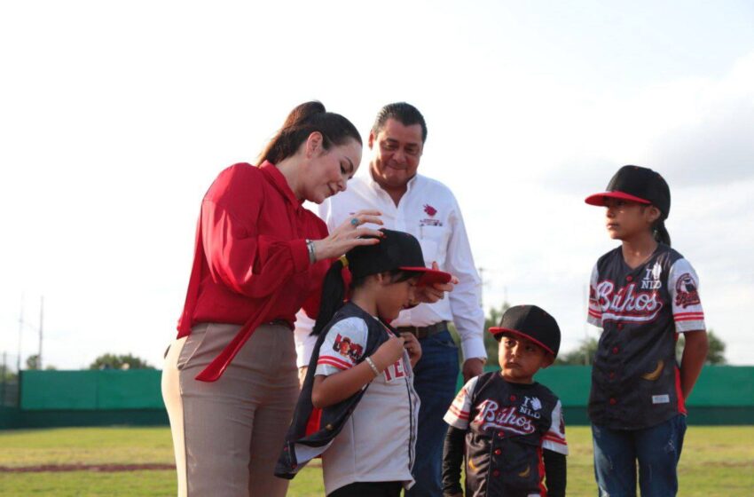  IMPULSA ALCALDESA CARMEN LILIA CANTUROSAS DESARROLLO DE NIÑOS Y JÓVENES BEISBOLISTAS