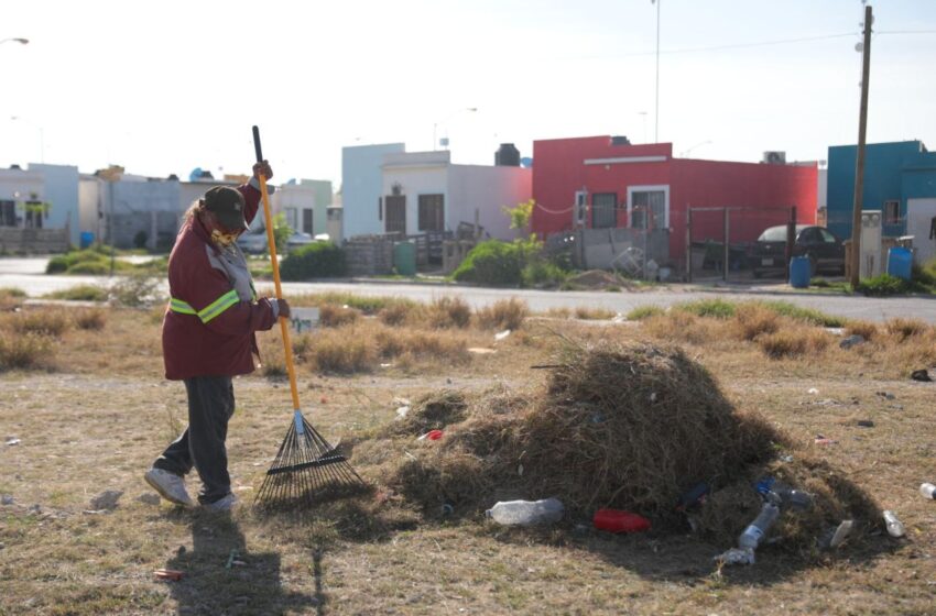  BRINDA GOBIERNO MUNICIPAL APOYO DE LIMPIEZA DE TERRENOS PARTICULARES