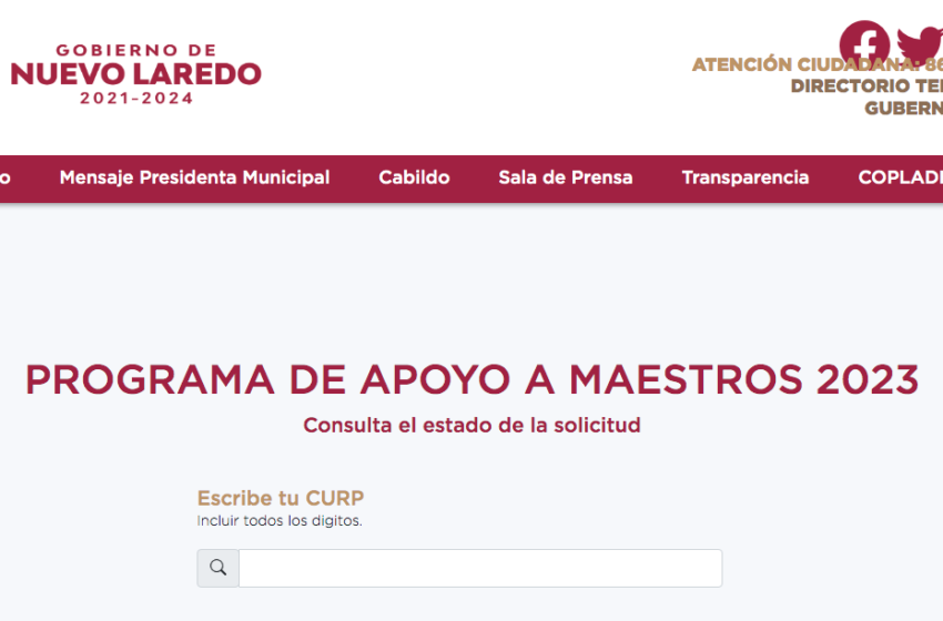  PUBLICA GOBIERNO MUNICIPAL LISTA DE APOYO A MAESTROS