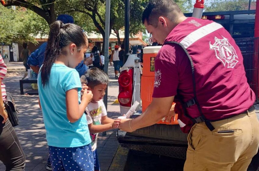  IMPLEMENTA GOBIERNO MUNICIPAL RECORRIDO CARRUSEL POR ALTAS TEMPERATURAS