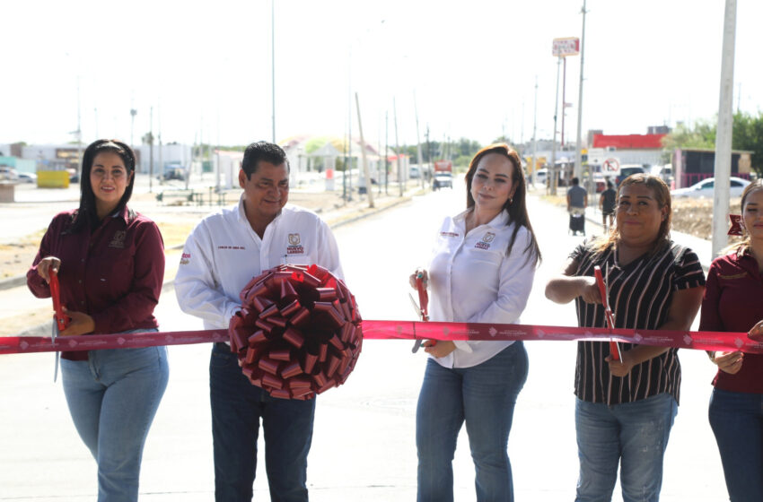  ENTREGA CARMEN LILIA CANTUROSAS DOS OBRAS VIALES EN EL PONIENTE DE LA CIUDAD CON INVERSIÓN SUPERIOR A LOS 6.6 MDP