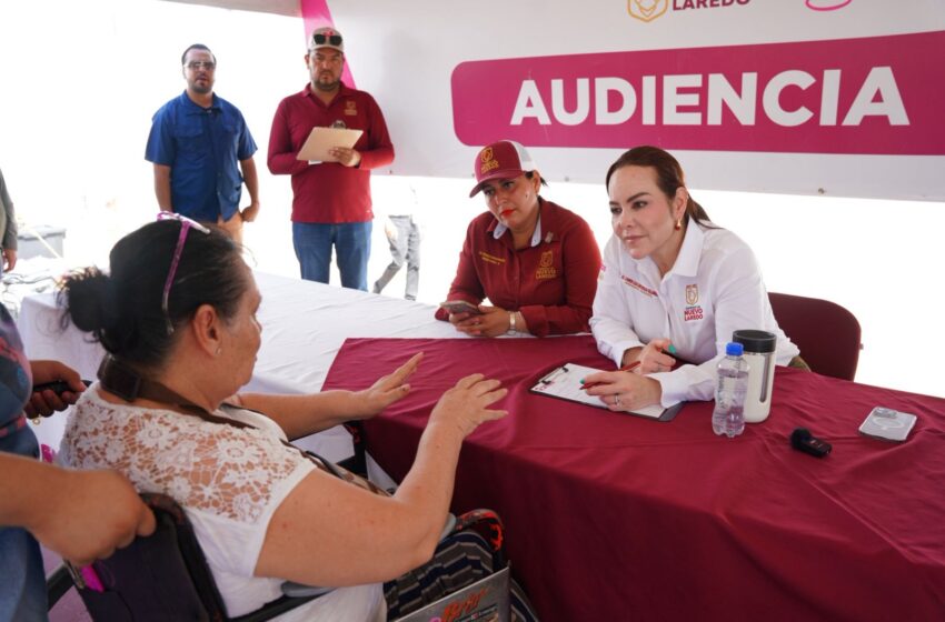  LLEVA ALCALDESA CARMEN LILIA CANTUROSAS SERVICIOS DEL GOBIERNO MUNICIPAL A COLONIA NUEVA VICTORIA