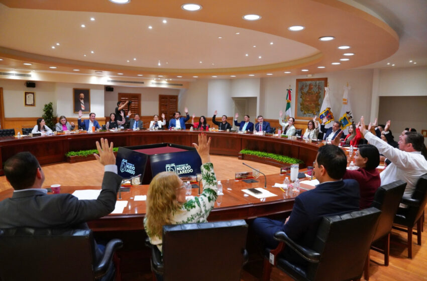  IMPULSA GOBIERNO DE NUEVO LAREDO INFRAESTRUCTURA VIAL; CABILDO APRUEBA PAQUETE DE OBRAS CON RECURSOS FEDERALES