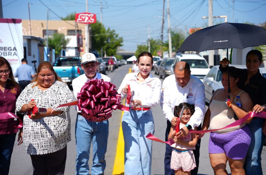  TRANSFORMA CARMEN LILIA CANTUROSAS VIALIDADES EN LA 20 DE NOVIEMBRE EN NUEVO LAREDO CON OBRAS QUE MEJORAN MOVILIDAD Y SEGURIDAD
