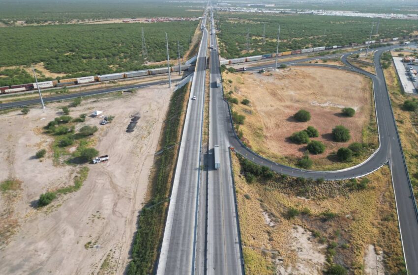  CARMEN LILIA CANTUROSAS CONSOLIDA A NUEVO LAREDO COMO MOTOR LOGÍSTICO DE MÉXICO CON ENTREGA DE CARRETERA MEX II