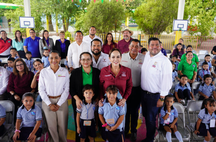  ALCALDESA CARMEN LILIA CONSTRUYE MEJORES ESPACIOS PARA APRENDER CON 4.2 MDP EN OBRAS EDUCATIVAS